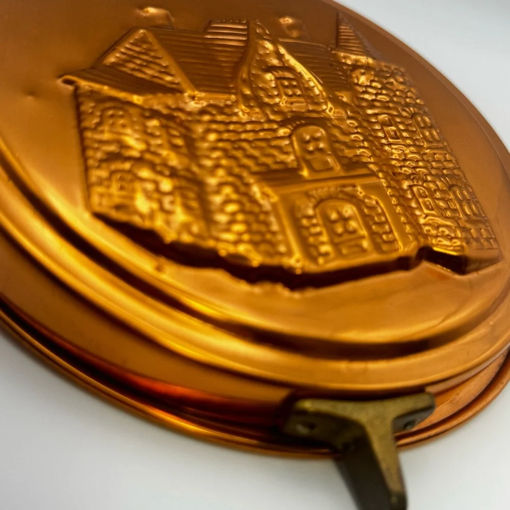 Vintage Copper & Brass Victorian House Wall Hanging Hidden Key Holder - Picture 7 of 13